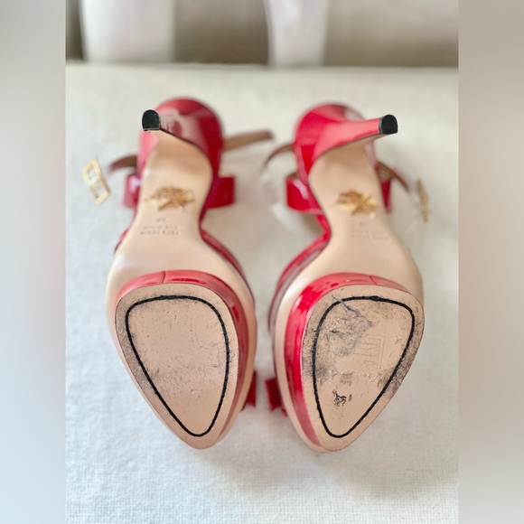 Authentic Pre-Owned Charlotte Olympia Serena Patent Leather Platform Sandal - Picture 5 of 5